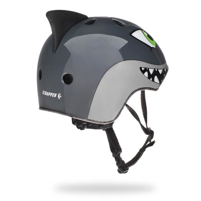SCRAPPER Casque de velo Shark Enfant Bleu gris Cdiscount Sport