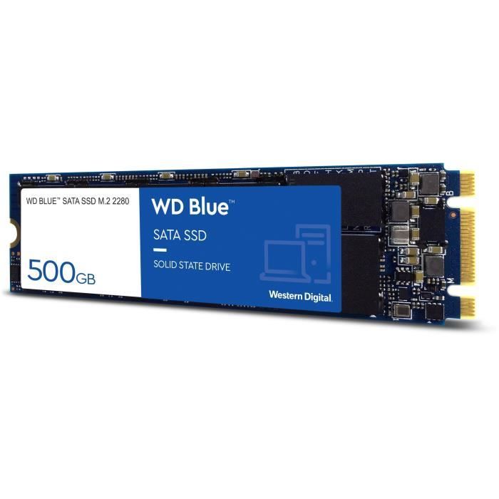 WD Blue™ - Disque SSD Interne - 3D Nand - 500Go - M.2 SATA