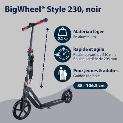 GYMAX Trottinette Enfants Pliable - Hauteur Réglable 63/73/87 Cm, Roues LED, Frein Arrière, Charge Max 70 Kg (4-10 Ans)
