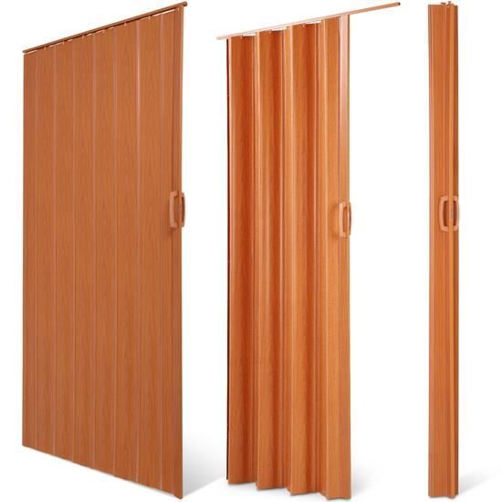 Porte pliante PVC UNA 84x205 bois naturel | Sanifer