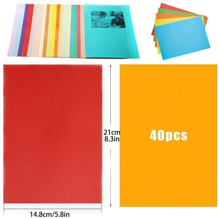 Papier Calque Couleur Calque Bricolage Papier Papier Décoratif Color  Origami Color Papier Fin Papier Calque Pour L'Impression [19]