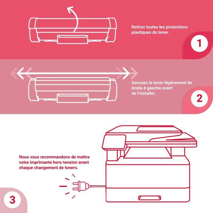 NOPAN-INK - x2 Cartouche compatible pour BROTHER LC225XL Magenta