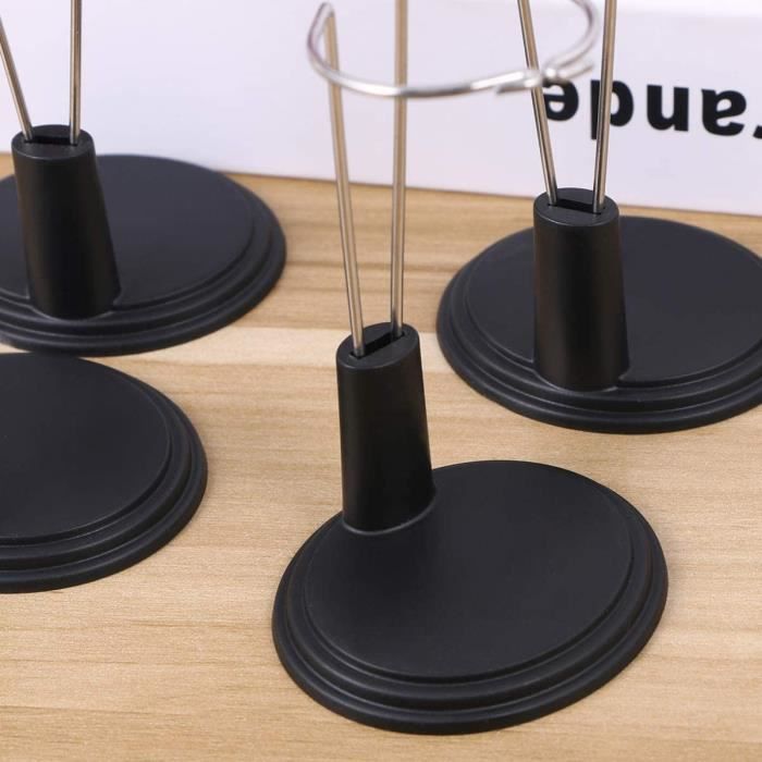 10 Supports Pour Poupées Réglables - Présentoir Transparent En Plastique