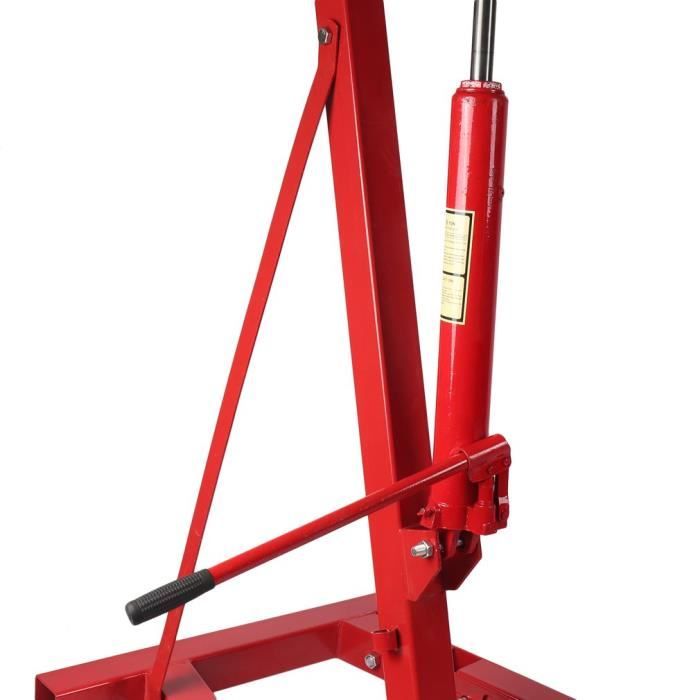 Chèvre D'atelier Hydraulique VEVOR 2 Tonnes Avec équilibreur - Grue Pliable - Neuf