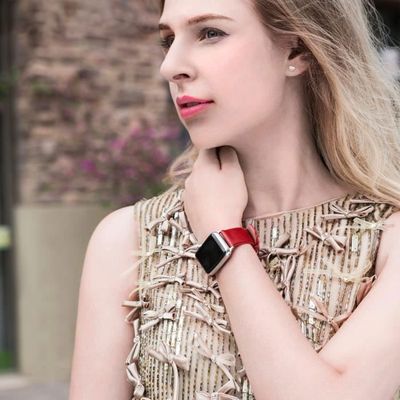 Fullmosa Compatible avec Bracelet Apple Watch 38mm 40mm 41mm Cuir