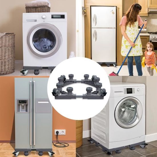 Generic Support Roulant Extensible Réglable De Machine à Laver, Support Réfrigérateur à Prix Pas