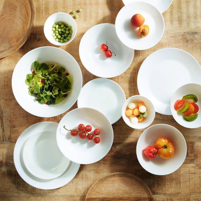 Lot De 6 Verres En Porcelaine Blanche Liquorelli - 75cc - Coffret Cadeau - Pour Digestifs
