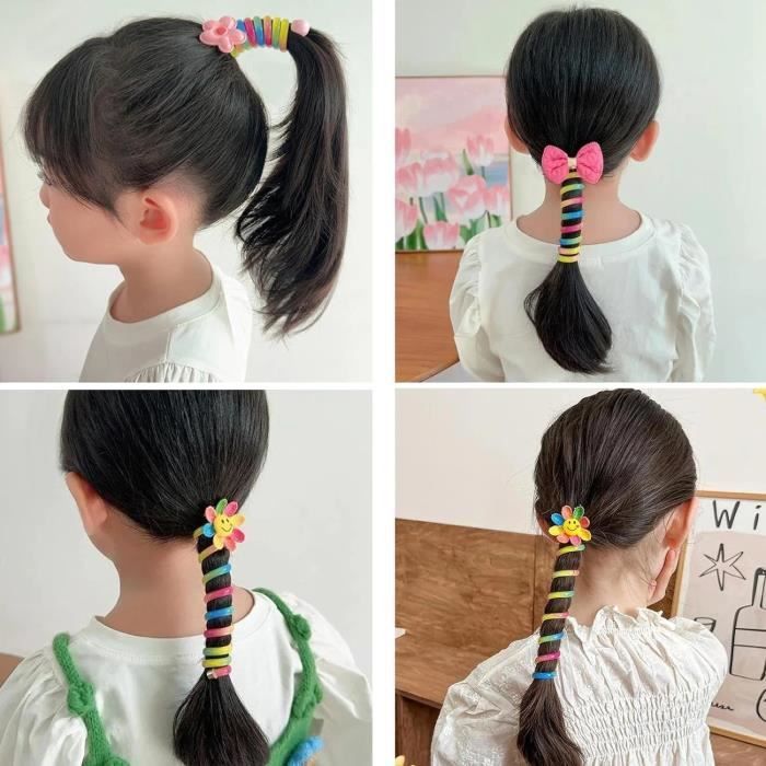 WLLHYF Lot De 2 Nœuds De Cheveux De 20,3 Cm Avec Nœud élastique Pour Queue De Cheval, Fait à La Main Pour Pom-pom Girl, Adolescentes, Sport, Nœud Blanc, Accessoires Pour Cheveux De