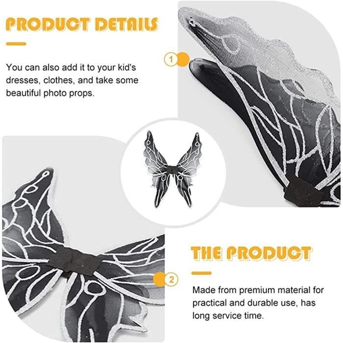 Deguisement Fée FORMIZON Fille Ailes De Papillon Lumineuses, Ailes Papillon, 8 Pcs Élastique Ailes Fée Adulte, D Ailes De Fée Adulte Deguisement Fée FORMIZON Fille Ailes De Papillon Lumineuses, Ailes Papillon, 8 Pcs Élastique Ailes Fée Adulte, D Ailes De Fée Adulte