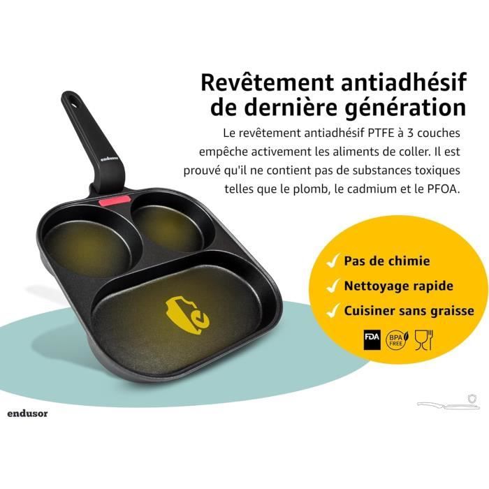 RÖSLE Pocheuse à œufs pour cuire en douceur au bain-marie, revêtement anti-adhésif ProSlide, acier inoxydable 18/10, passe au lave-vaisselle, Argent/Noir