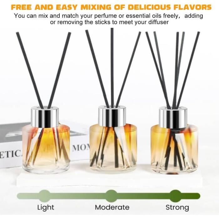 5oz Bouteilles De Diffuseur En Verre Transparent Rechargeables Vides