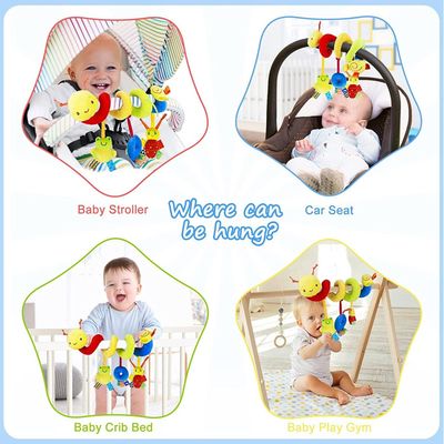 Spirale D’Activité Bébé – Bois & Coton – Arche Poussette – Dès 3 Mois – Cadeau Naissance