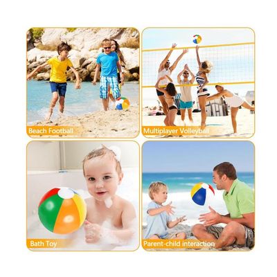 6 pièces Ballon de Plage Gonflable 32 cm,Coloré Ballon de Plage Gonflable, Ballon de Plage pour fêtes à la Piscine,Enfants et - Sport