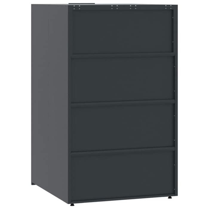 Cache Poubelle/ Rangement à roulettes pour poubelles - VIDAXL - pour ...