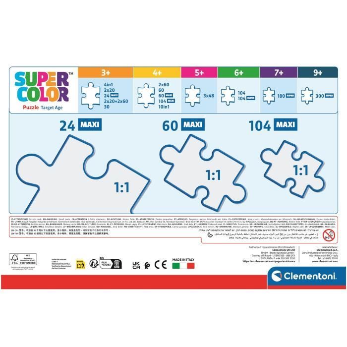 CLEMENTONI - 24 pièces Maxi - Dora - Cdiscount Jeux - Jouets