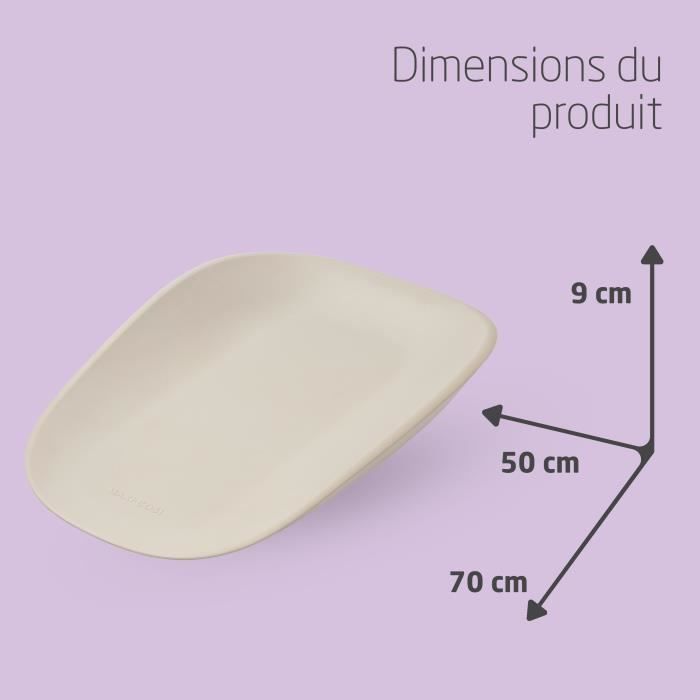 Maxi-Cosi Mavis, Baby Verschoonkussen, 50x70 cm, Vanaf Geboorte, Baby's en Peuters, Hoge Afgeronde Randen, Eenvoudig te Reinigen, Antislip Onderkant, Verschoningsmat van Zacht Schuim, Muted Terra