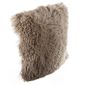 PEGANE Lot de 2 Coussins Imitation Fourrure Poil Long /écru 40 x 40 cm