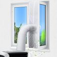 Joint de fenêtre pour climatisation - 5 m - Autocollant - Pour 1 ou 2 tuyaux évacuation air - Pour climatiseurs 5 M, TUYAU