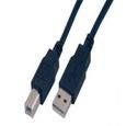 MCL Câble USB 2.0 type A / B Mâle - 2 m - Noir-0