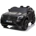 Voiture Électrique Enfant 12V - Mercedes Benz GLC 63 S 4X4 Noir - MP4 Display - Télécommande Parentale-0