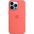 Apple Coque iPhone 13 Pro Max en Silicone Pomelo rose des Sables Liquide Housse Protection iPhone 13 Pro Max 6.7"-0
