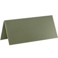 Marque-place chevalet carton rectangle vert Olive/Sauge (x10) REF/3013-0