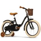 Vélo Enfant – Vintage – Roues 16" – Age 5 à 7 ans – Panier - Freins à étrier – Noir – Produit HUFFY