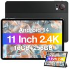 Tablette Tactile DOOGEE T30S Tablette 11 Pouces 2.4K Android 14 16Go+256Go SD 1To Batterie 8580mAh-10W 13+8MP-TÜV SÜD - Noir