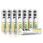 EBL 8pcs AAA Piles Rechargeables 1100 mAh 1.2V Ni-MH, Plus de 1200 Cycles