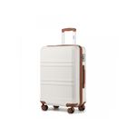 Kono Valise de Voyage 55x22x40cm Trolley Rigide en ABS avec Bagages à Main à 4 roulettes et Serrure TSA, Valise Bagage Cabine,