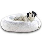 ONE PETS-TOP Lit Coussin Chien Chat Apaisant 80cm DODO Donut™ Confortable Rond Doux Cocon Peluche Anti Stress Panier Petit Moyen Grand Soutient