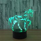 SHLK Lampe De Nuit 7 Couleur Cheval 3D Led Lampe Visual Led Veilleuses Pour Enfants Toucher Usb Table Lampara Lampe Bébé Dormir