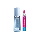 Machine à soda et eau pétillante SODASTREAM - TERRA Bleu - 1 bouteille compatible lave-vaisselle - 1 recharge de gaz 60L