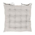 THEDECOFACTORY Galette de chaise 38 x 38 cm Blanc Ecru