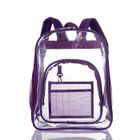 VOLIBEAR Sac à Dos Transparent en PVC Transparent résistant avec Transparence, étanche et Anti-Gel pour Adultes Violet M2