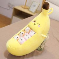 A Bag of Banana Plush, Cute A Bag of Banana Pillow Stuffed Toy Soft Food (60cm-23.6in)