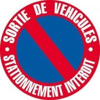 Stickers disque de stationnement interdit