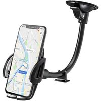 IZUKU Support Telephone Voiture Ventouse Support Portable Voiture pour Pare-Brise avec Rotation 360° pour Smartphone, GPS Appareils