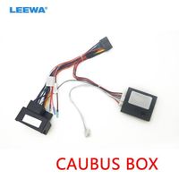 Câble de démarrage,LEEWA voiture 16Pin puissance câblage câble adaptateur avec Canbus pour BMW E39(01 04)-E53(01 05) - Type Black