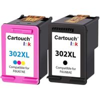302XL Pack de 2 cartouches compatibles avec HP 302 XL pour imprimante HP