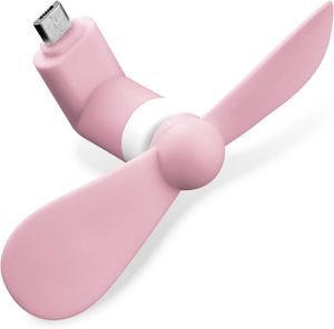 VENTILATEUR CONSOLE Mini Ventilateur Micro-USB Couleur Rose pour tlpho