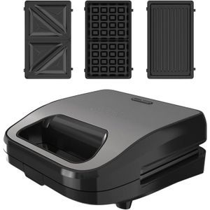 Campingmoon Grille-Pain Sandwich Camping Aluminium Double Face - Multifonction Pour Feu Ouvert Ou Réchaud (Argenté)
