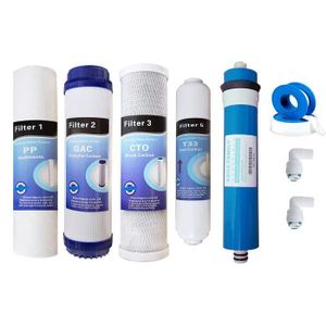 ADOUCISSEUR D'EAU Kit membrane + 4 filtres osmoseur inverse compatible Proline [14]