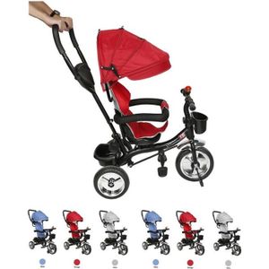 Tricycle Tricycle évolutif rouge pour enfant - De 1 à 5 ans