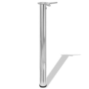 Plan De Travail Sur Pied Pas Cher 4 Pied De Plan De Travail Chrome Achat Vente Pas Cher