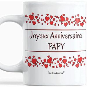 Mug Joyeux Anniversaire Cdiscount