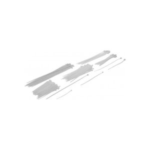 BGS Assortiment de colliers plastique blanc diverses tailles 250 pièces BGS Assortiment de colliers plastique blanc diverses tailles 250 pièces
