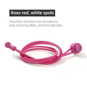 Silicone Lacets élastiques schuhband Chaussure Bandes Chaussure capotes Rose 