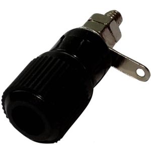 Aerzetix 5x Fiche prise banane femelle bleu 4mm 24A 60V DC 33mm nickel/é C14400
