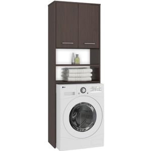 Ensemble Salle De Bain Double Vasque Etagere 3 Pcs Meuble De